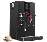 HTDRE Montalatte e vaporiera Elettrico Professionale - Scaldalatte Automatico in Acciaio Inox da 20 Litri per Schiuma Calda e Fredda, Frusta per caffè, Ideale per Bar e ristoranti