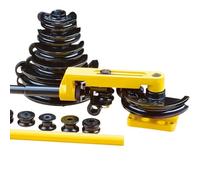 HTDRE Piegatubi Manuale, Diametro 10-16 mm, Utensili Idraulici, con 1 Kit di matrici, piegatubi Multifunzione in Acciaio e Rame, Tubo zincato a Forma di U, Ampia Gamma di Applicazioni