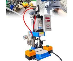 HTDRE Pressa pneumatica da 200 kg e 300 kg, pressa pneumatica da banco, Pressione di Lavoro da 0,4 a 0,8 MPa con Display e Controller.