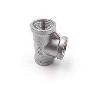 HTEJFUXQE 1pc Internal 3-Way 1" BSP Elbow Butt Adapter 304 Stainless Steel Pipe Fittings Suitable Home Piping
