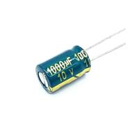 HTEJFUXQE 20pcs/Lot 10v 1000UF Low/Impedance High Frequency Aluminum electrolytic Capacitor Size 8X10 1000UF 10v 1000uf 20%
