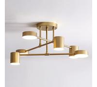 HTERWQEA Chandelier Modern LED Semi Flush Mount Ceiling Light 360° Adjustable Close to Ceiling Lamp for Dining Room Hallway Bedroom Kitchen