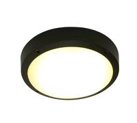 HTERWQEA LED Semi Flush Mount Ceiling Light Round Ceiling Lighting Fixture Black Aluminum Close to Ceiling Lamp Small Chandelier for Bathroom Bedroom Kitchen Porch Lights