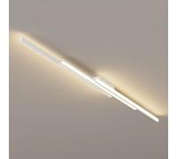 HTERWQEA Minimalist LED Ceiling Light Linear Semi Flush Mount Modern Hallway Lighting Fixture Long Strip Chandeliers for Office Kitchen Living Room Workshop Cloakroom