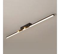 HTERWQEA Modern 31.5" LED Linear Ceiling Light, Surface Mounted Minimalist Island Ceiling Lights for Kitchen Dining Room, Commercial Bedroom Spotlight Fixture, 80cm Ceiling Lamp