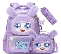 HTgroce Zaino Scuola Elementare Bambina, Zainetti per Bambini Zaino Elementari Bimba Zaini Scuola Ragazza Satchel Scuola Adatto a Ragazze per Andare a Scuola e Viaggiare