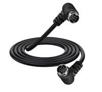 HTGuoji Cavo audio/video S-Video Mini DIN 9 pin maschio a maschio, ad angolo retto, doppio 90 gradi, per TV, ricevitore, monitor, proiettore (1,5 metri)