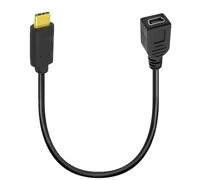 HTGuoji Cavo da mini USB a tipo C, da USB 3.1 tipo C maschio ad angolo retto a mini USB B femmina a 5 pin (USB C/tipo C dritto)