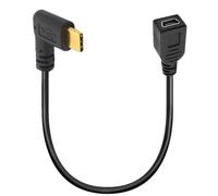 HTGuoji Cavo da mini USB a tipo C, da USB 3.1 tipo C maschio ad angolo retto a mini USB B femmina a 5 pin (lato USB C/tipo C)