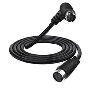 HTGuoji Cavo di prolunga S-Video da mini 9 pin maschio a 90 gradi a femmina, cavo video DIN piccolo 9P per ricevitore video proiettore (1,5 metri)