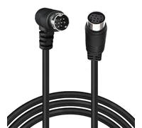 HTGuoji Cavo di prolunga S-Video Mini 9 pin maschio 90 gradi a femmina, cavo video 9P piccolo DIN per dispositivi video come ricevitore, proiettore, fotocamera (3 metri)