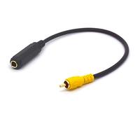 HTGuoji - Cavo RCA da 6,35 mm, placcato oro, 1/4" TRS femmina a singolo RCA maschio, 30 cm