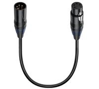 HTGuoji Cavo XLR maschio a femmina, cavo di prolunga XLR a 4 pin per microfono, luci da palcoscenico DMX, altoparlanti, microfono, mixer, equalizzatore, amplificatore di potenza, fotocamera (50 cm)