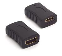 HTGuoji Mini convertitore HDMI femmina a HDMI adattatore Extender V1.4 HDMI tipo C a tipo A accoppiatore per fotocamera, videocamera, DSLR, tablet, scheda grafica (confezione da 2)