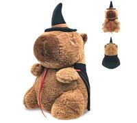 HTGWCG Capibara Peluche, 23cm Magico Capibara con Mantello e Cappello da Mago, Capybara Peluche Bambole, Marrone Pupazzo Decorazioni Regalo, Compleanno Bambini e Adulti