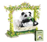 HTGWCG Panda Building Blocks 1000 PCS Panda Mini Building Blocks Set Animale Mini Mattoni Panda Micro Costruzioni Regalo per adulti e bambini, per bambini 3 + anni