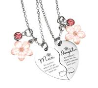 HTGWCG Set di 2 pezzi Collana Madre e Figlia, Collane Da Donna, Ciondolo Magnetico, Pendentif en Forme de Cœur, Collana per Mamma, Regalo per Mamma e Figlia, Regalo per Amore per La Mammas