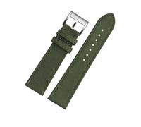 HTHRRFE Cinturino da polso compatibile con Breitling Avenger Deep Dive Seawolf Super Ocean Series Yellow Wolf Nylon Leather Watch Strap 22mm 24mm Watchband(Army green SK,22mm)