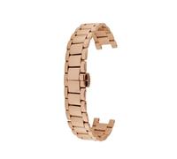 HTHRRFE Cinturino for orologio da donna in acciaio inossidabile con notch compatibile con Cartier PASHA Folli Follie Michael Kors, cinturino da polso da donna, 16, 18, 20 m(Rose gold,14mm-7mm)