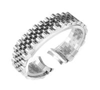 HTHRRFE Cinturino for orologio in acciaio inossidabile massiccio 904L compatibile con Rolex DATEJUST DAY-DATE OYSTERPERTUAL DATE cinturini for orologi in argento da 20 mm 21 mm(Silver-5,20mm)