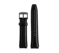 HTHRRFE Cinturino for orologio in pelle di mucca compatibile con Casio A159W-N1 A158WA A168 cinturino da polso vintage piccolo quadrato in metallo con catena a sgancio rapido da 18 mm(Black black)
