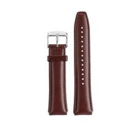 HTHRRFE Cinturino for orologio in pelle di mucca compatibile con Casio A159W-N1 A158WA A168 cinturino da polso vintage piccolo quadrato in metallo con catena a sgancio rapido da 18 mm(Brown silver)
