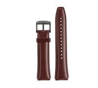 HTHRRFE Cinturino for orologio in pelle di mucca compatibile con Casio A159W-N1 A158WA A168 cinturino da polso vintage piccolo quadrato in metallo con catena a sgancio rapido da 18 mm(Brown black)