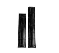 HTHRRFE Cinturino for orologio in pelle marrone blu nero da 19 mm, 20 mm, 22 mm, compatibile con cinturino for orologio TAG HEUER MONACO CARRERA Business, fibbia pieghevole(Black-nobuckle,22mm)