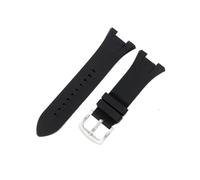 HTHRRFE Cinturino for orologio in silicone durevole e sicuro con interfaccia concava rosso arancione compatibile con cinturini impermeabili da 31 mm Armani Ax1803/1802/1050(Black-Steel-K2)