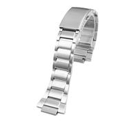 HTHRRFE Cinturino in gomma e silicone compatibile con Casio Edifice EFB-680 ECB10YD, cinturino da uomo Ocean Heart EFB680 convesso da 12 mm e 14 mm(A silver,14mm)