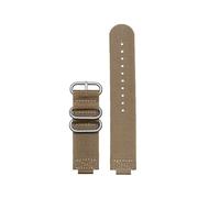 HTHRRFE Compatibile con Casio GBA-800-1A GBA-800-7A GBA-800 GMA-B800 GA-800 GBD-800 GA110 Cinturino for orologio in tela di nylon da uomo cinturino sportivo 16mm(Khaki silver)
