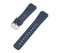 HTHRRFE Compatibile con Casio Watch CA-53W CA-61W FT-100W W-520U Cinturino in resina convesso Bracciale impermeabile da uomo con accessorio for utensili(Blue-S clasp)