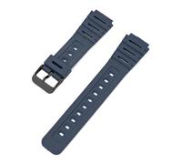 HTHRRFE Compatibile con Casio Watch CA-53W CA-61W FT-100W W-520U Cinturino in resina convesso Bracciale impermeabile da uomo con accessorio for utensili(Blue-B clasp)