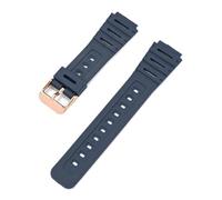 HTHRRFE Compatibile con Casio Watch CA-53W CA-61W FT-100W W-520U Cinturino in resina convesso Bracciale impermeabile da uomo con accessorio for utensili(Blue-R clasp)