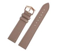 HTHRRFE Compatibile con cinturino for orologio Cartie Tank London Solo Key Dumont da uomo in vera pelle da donna, 14, 16, 18, 20 cm, accessori for cinturini da polso(Grey Rose Gold,20mm-Width)