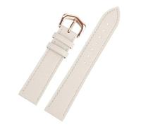 HTHRRFE Compatibile con cinturino for orologio Cartie Tank London Solo Key Dumont da uomo in vera pelle da donna, 14, 16, 18, 20 cm, accessori for cinturini da polso(White Rose Gold,14mm-Width)