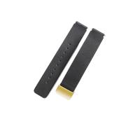HTHRRFE Compatibile con Huawei B2 B3 B5 Smart cinturino esterno impermeabile in morbida pelle di vacchetta 16 18 20 mm cinturino comodo a sgancio rapido(Black-Golden,20mm)