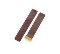 HTHRRFE Compatibile con Huawei B2 B3 B5 Smart cinturino esterno impermeabile in morbida pelle di vacchetta 16 18 20 mm cinturino comodo a sgancio rapido(Brown-Golden,22mm)