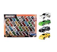 HTI Roadsterz - Set da gioco con auto giocattolo, 36 auto da corsa per bambini, collezione di mini veicoli in scatola da esposizione, auto da corsa giocattolo per ragazzi e ragazze, riempitivi per