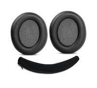 HTINDUSTRY Cuscino sostitutivo per padiglioni e fascia compatibile con Anker Soundcore Space Q45 Bluetooth Wireless Over-Ear cuffie con pelle proteica più morbida/memory foam