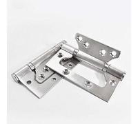 HTLCDZ 2 Pezzi 100 * 74 mm Cuscinetti a Sfera in Acciaio Inox Satinato Cerniere for Porte, Cerniere for Porte tagliafuoco, for mobili for Porte e finestre di casa (Rosa)(Silver)