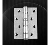 HTLCDZ 2 Pezzi 100mm Cerniere Cerniera Porta in Acciaio Inox for Porte Pesanti Accessori for mobili Accessori for Porte, Ideale for Porte Interne ed Esterne(Silver)