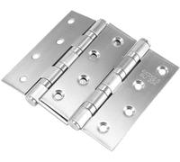 HTLCDZ Cerniere for Porte 2 Pezzi Cerniere in Acciaio Inox Cerniere for Porte con Cuscinetti a Sfera Cerniere for Porte in Legno con Perno Non Rimovibile Cerniere in Argento