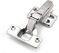 HTLCDZ Cerniere in Ferro Inossidabile da 2 Pezzi, Cerniere for Porte di armadi a Due Forze, Cerniere di Dimensioni universali, Adatte for ferramenta for mobili da Cucina e for la casa.(Full Overlay)