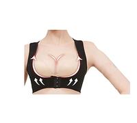 HTLLT Correttore Posturale Femminile dal Design Ergonomico per Le Donne | Tutore per La Schiena per Postura, Supporto per Spalle Posteriori,Black-XL