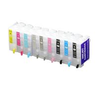 HToQaCx 9pcs cartucce di inchiostro ricaricabili compatibili con i modelli SureColor P600 R3000 T7601 T1571 6 colori impostati per P600 a P600