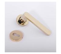 HTOYXPYYQ Maniglia for Porta silenziosa Interna Serratura Universale for Porta Camera da Letto Porta in Legno Porta della Stanza di casa Serratura Divisa(PVD Gold)