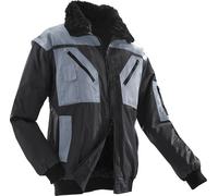 HTR Giacca da pilota nero/grigio chiaro 3XL