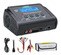 HTRC C150 Caricabatterie Lipo 150W 10A - Caricabatterie RC e Bilanciatore Batterie per LiHV/LiPo/Li-Ion/LiFe (1-6S), NiMH/NiCd (1-15S), PB (2-20V) - AC/DC, Display LCD, 20 Memorie