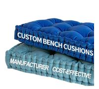 HTRCIH Cuscini per panca personalizzati per mobili da interni, cuscino da pavimento trapuntato in tessuto di velluto fatto a mano, cuscini per sedili da finestra per interni